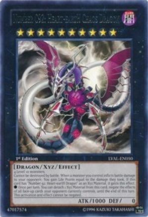 Number C92: Heart-eartH Chaos Dragon (LVAL-EN050) - Legacy of the Valiant 1st Edition