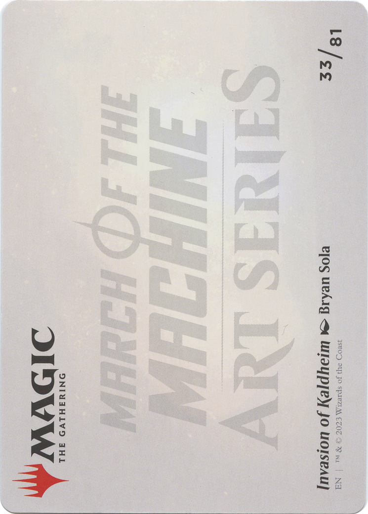 Invasion of Kaldheim // Invasion of Kaldheim (AMOM-033) - March of the Machine Art Series (Borderless) Foil