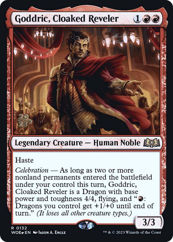 Goddric, Cloaked Reveler [Wilds of Eldraine Prerelease Promos]