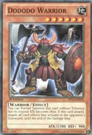 Dododo Warrior (SP14-EN018) - Star Pack 2014 1st Edition