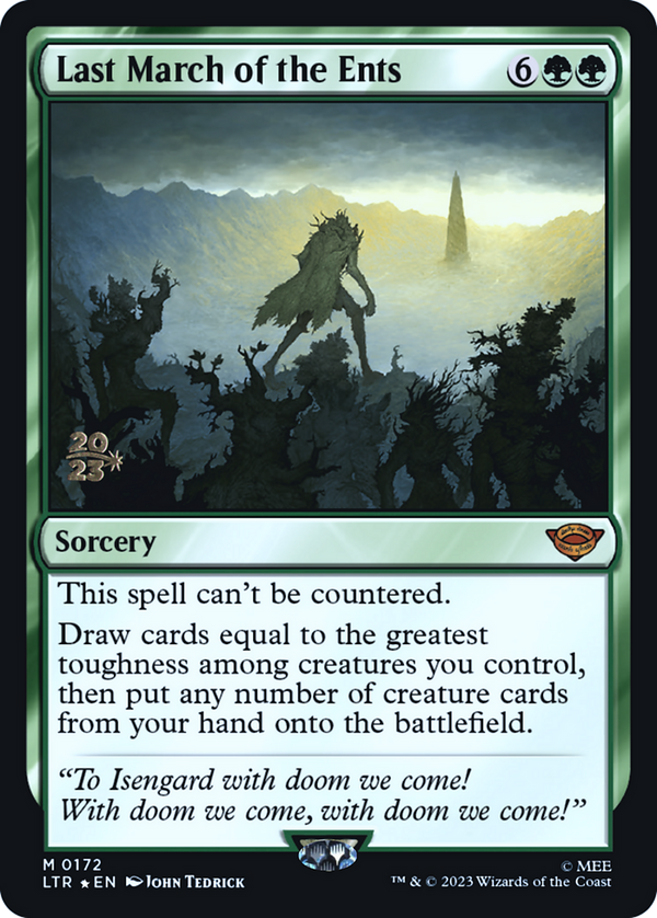 Last March of the Ents [The Lord of the Rings: Tales of Middle-Earth Prerelease Promos]