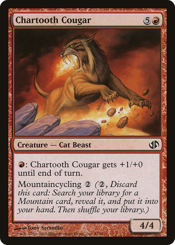 Chartooth Cougar [Duel Decks: Jace vs. Chandra]