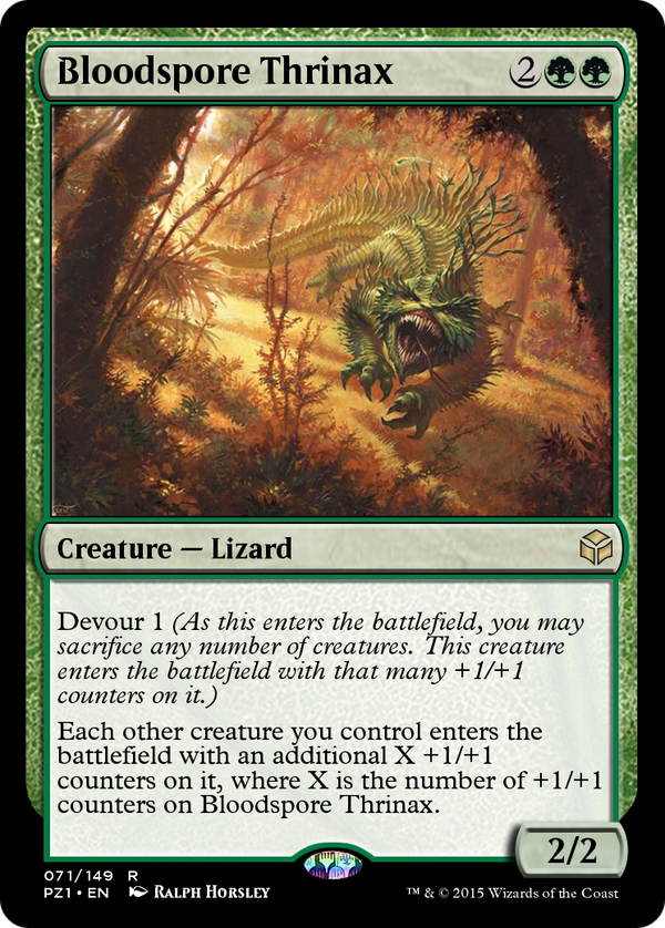 Bloodspore Thrinax (PZ1-071) - Legendary Cube Prize Pack Foil
