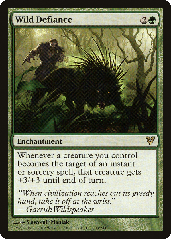 Wild Defiance [Avacyn Restored]