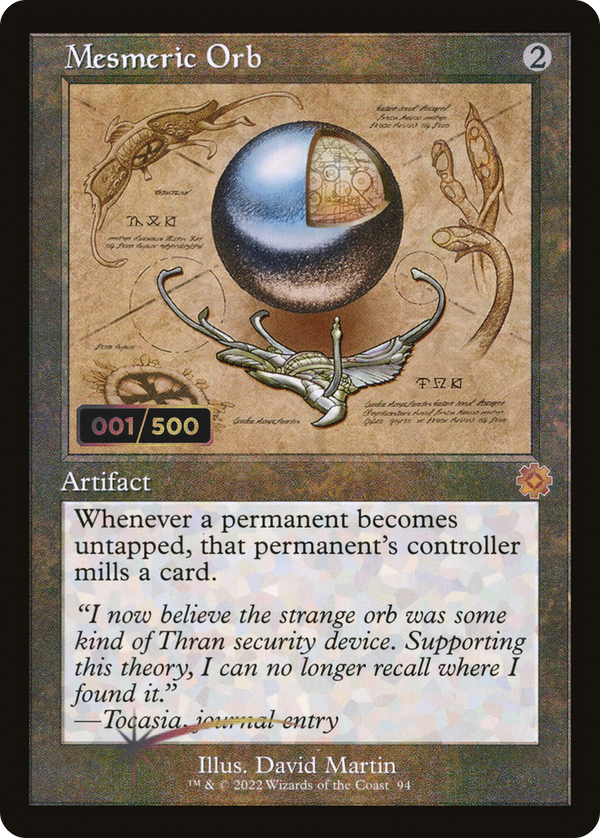 Mesmeric Orb (Retro Schematic) (Serialized) [The Brothers' War Retro Artifacts]