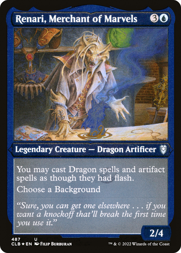 Renari, Merchant of Marvels (Foil Etched) [Commander Legends: Battle for Baldur's Gate]