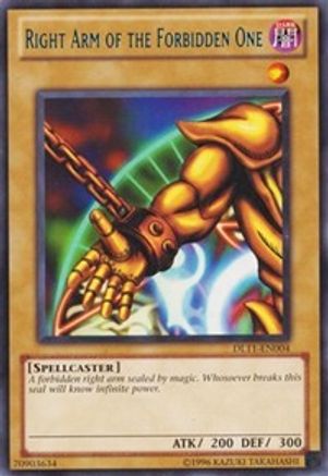 Right Arm of the Forbidden One (Blue) (DL11-EN004) - Duelist League Promo Unlimited