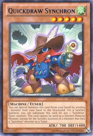 Quickdraw Synchron (Blue) (DL17-EN008) - Duelist League Promo Unlimited