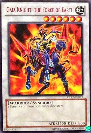Gaia Knight, the Force of Earth (Red) (DL17-EN011) - Duelist League Promo Unlimited