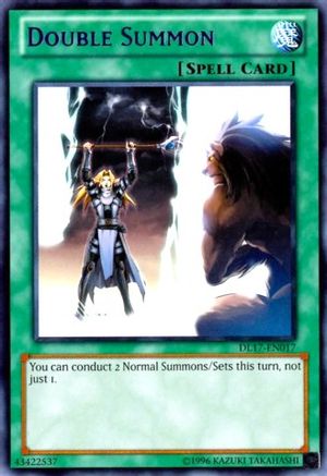 Double Summon (Blue) (DL17-EN017) - Duelist League Promo Unlimited