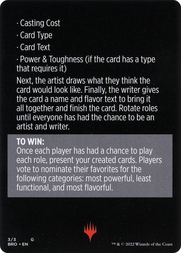 Look at Us, We're R&D // Look at Us, We're R&D (cont'd) (MBRO-003) - The Brothers' War Minigames Foil