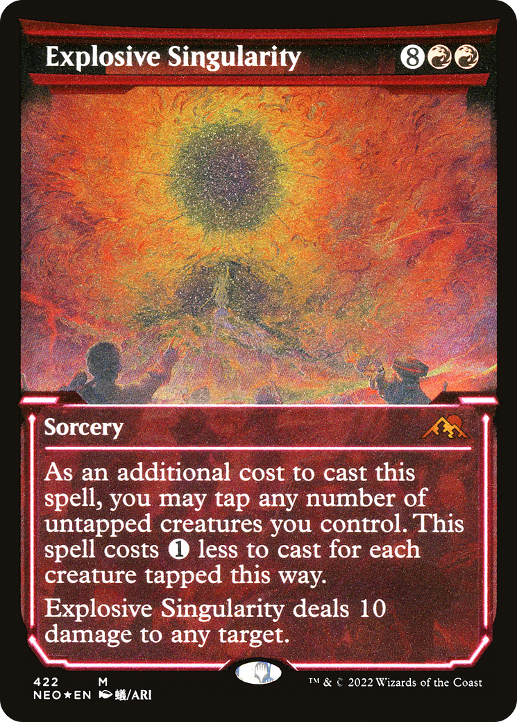 Explosive Singularity (Showcase) (Foil Etched) [Kamigawa: Neon Dynasty]
