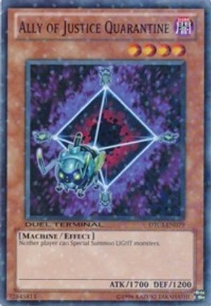 Ally of Justice Quarantine (DT03-EN079) - Duel Terminal 3 Limited