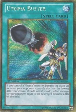Utopia Buster (PGLD-EN009) - Premium Gold 1st Edition