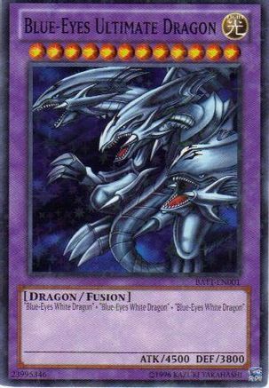Blue-Eyes Ultimate Dragon (Starfoil) (BATT-EN001) - Battle Pack Tournament Prize Cards Limited