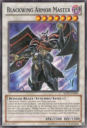 Blackwing Armor Master (Starfoil) (BATT-EN009) - Battle Pack Tournament Prize Cards Limited