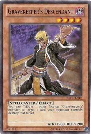 Gravekeeper's Descendant (Starfoil) (BATT-EN010) - Battle Pack Tournament Prize Cards Limited