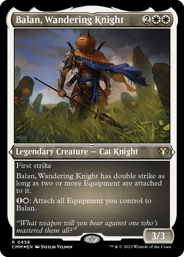 Balan, Wandering Knight (CMM-458) - Commander Masters Etched Foil