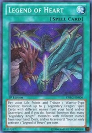 Legend of Heart (DRLG-EN006) - Dragons of Legend 1st Edition