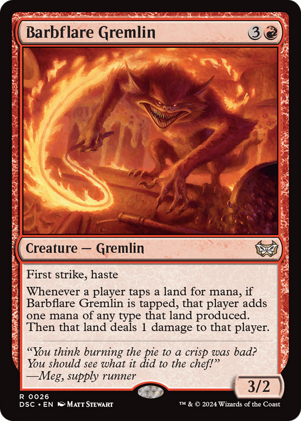 Barbflare Gremlin [Duskmourn: House of Horror Commander]