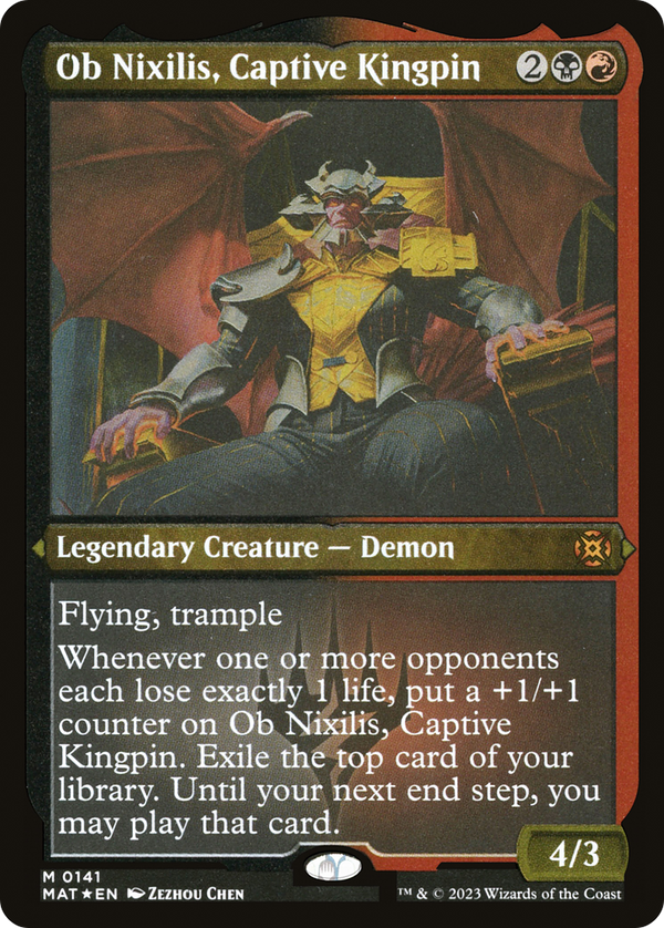 Ob Nixilis, Captive Kingpin (Foil Etched) [March of the Machine: The Aftermath]