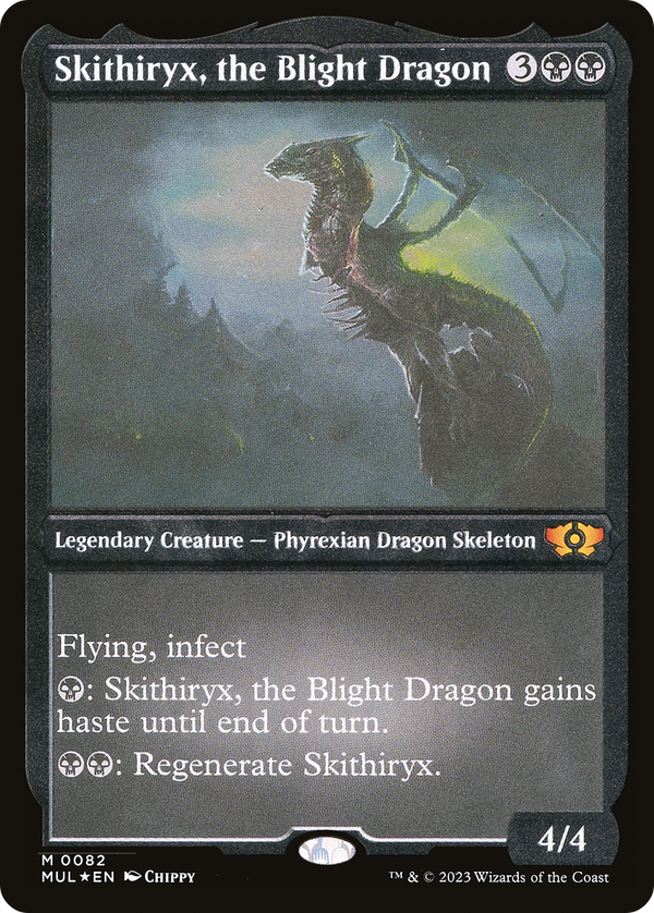Skithiryx, the Blight Dragon (Foil Etched) [Multiverse Legends]