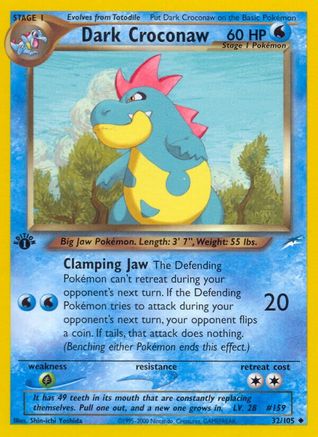 Dark Croconaw (32/105) [Neo Destiny Unlimited]