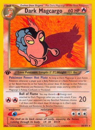 Dark Magcargo (18/105) [Neo Destiny Unlimited]
