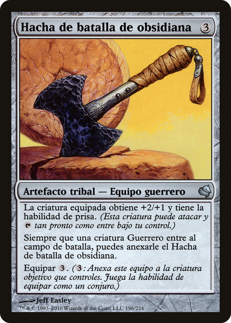 Obsidian Battle-Axe (Spanish) - 