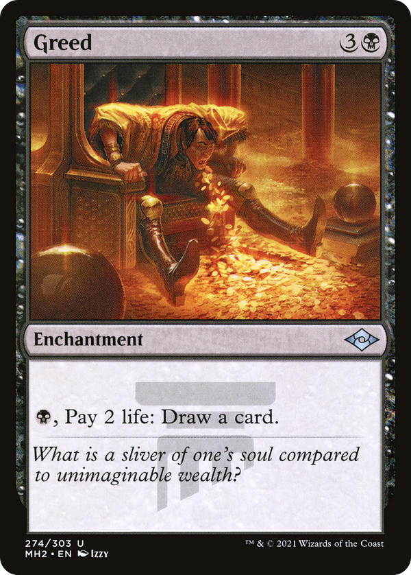 Greed (Foil Etched) [Modern Horizons 2]