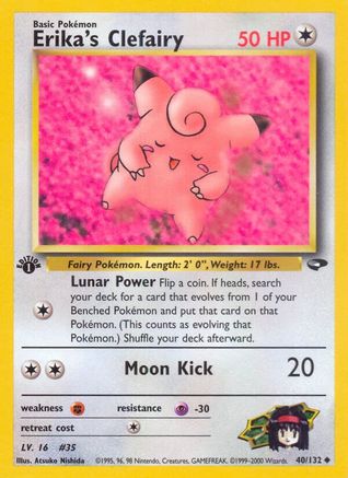 Erika's Clefairy (40/132) [Gym Challenge Unlimited]