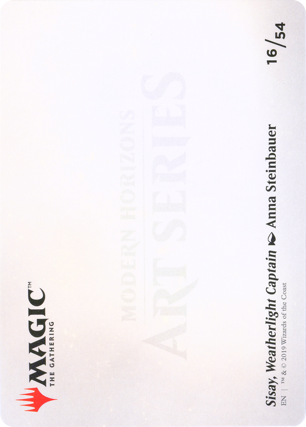 Sisay, Weatherlight Captain // Sisay, Weatherlight Captain (AMH1-016) - Modern Horizons Art Series (Borderless)