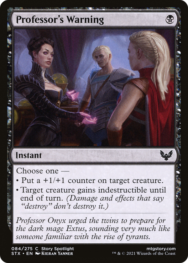 Professor's Warning [Strixhaven: School of Mages]