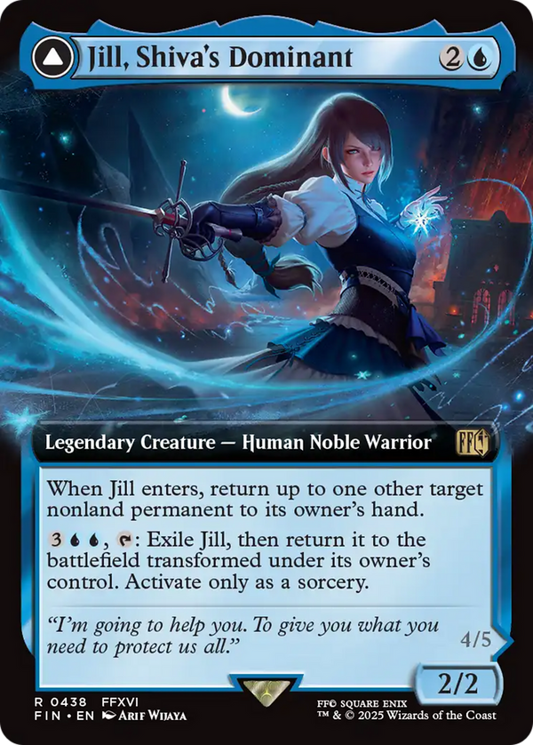 Jill, Shiva's Dominant // Shiva, Warden of Ice (Extended Art) [FINAL FANTASY]
