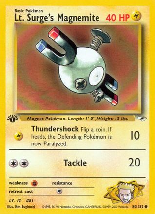 Lt. Surge's Magnemite (80/132) [Gym Heroes Unlimited]