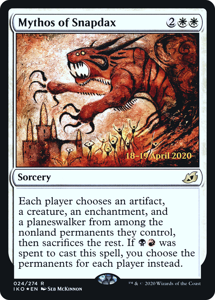 Mythos of Snapdax [Ikoria: Lair of Behemoths Prerelease Promos]