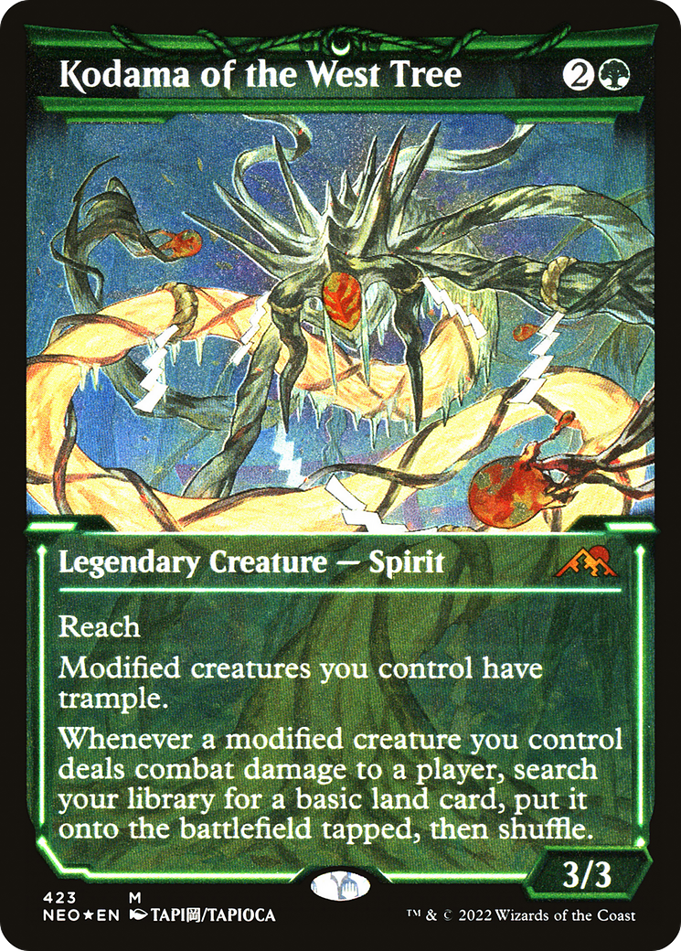 Kodama of the West Tree (Showcase) (Foil Etched) [Kamigawa: Neon Dynasty]