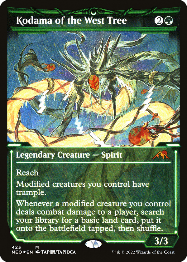 Kodama of the West Tree (Showcase) (Foil Etched) [Kamigawa: Neon Dynasty]