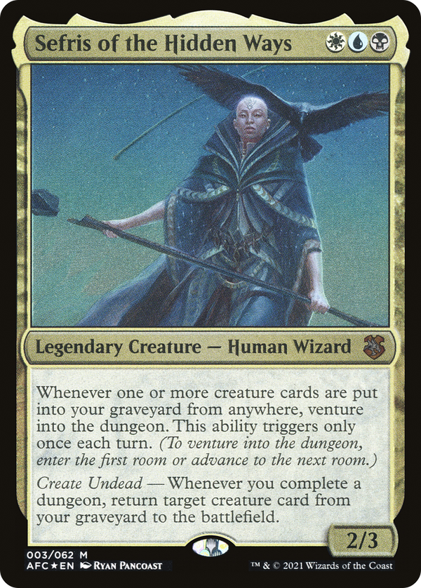 Sefris of the Hidden Ways (Display Commander) [Dungeons & Dragons: Adventures in the Forgotten Realms Commander]