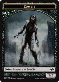 Zombie (007) // Rhino (013) Double-Sided Token [Modern Horizons Tokens]