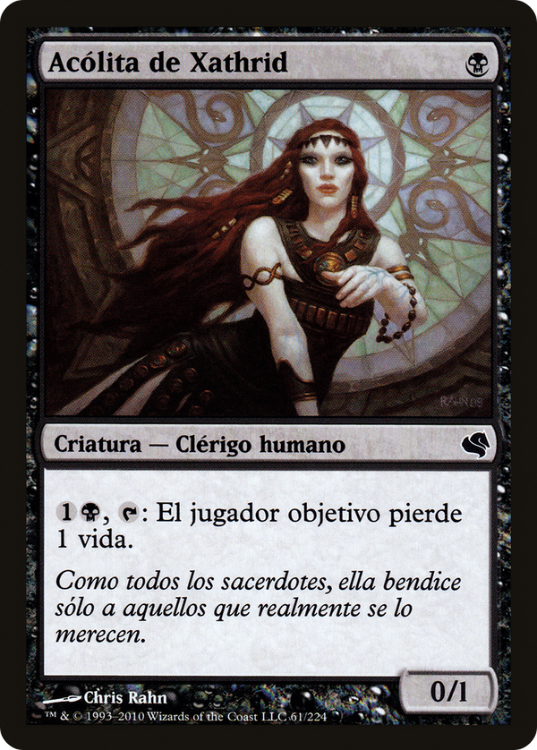 Acolyte of Xathrid (Spanish) - "Acolita de Xathrid" (PS11-061) - Salvat 2011