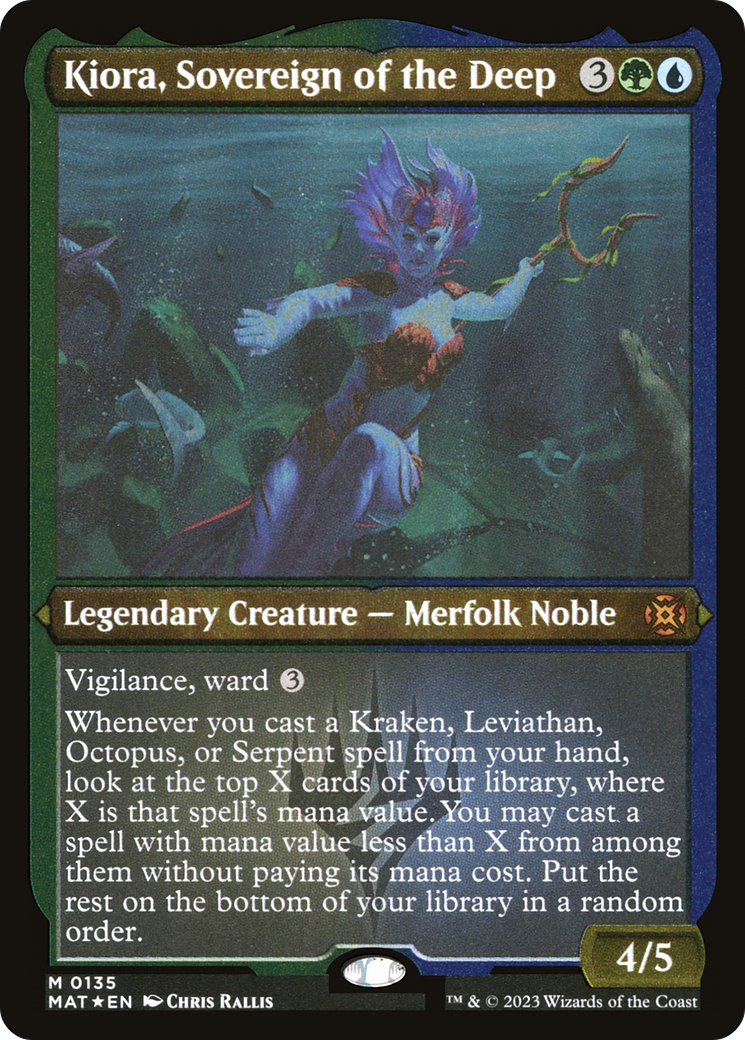 Kiora, Sovereign of the Deep (Foil Etched) [March of the Machine: The Aftermath]