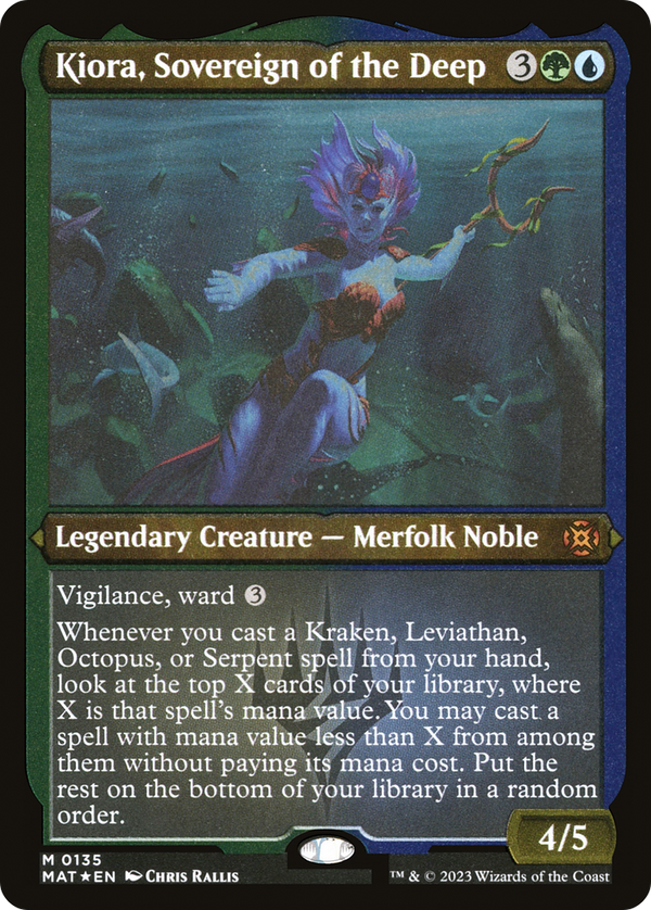 Kiora, Sovereign of the Deep (Foil Etched) [March of the Machine: The Aftermath]