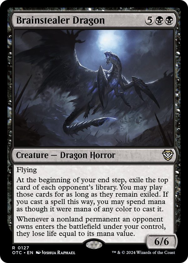 Brainstealer Dragon [Outlaws of Thunder Junction Commander]