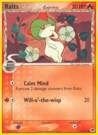 Ralts (61/101) (Delta Species) [EX: Dragon Frontiers]