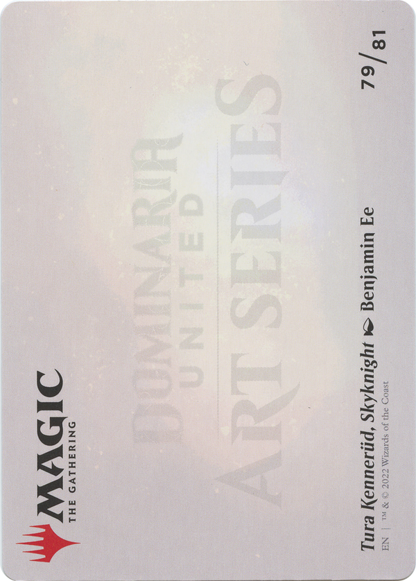 Tura Kennerüd, Skyknight // Tura Kennerüd, Skyknight (ADMU-079) - Dominaria United Art Series (Borderless) Foil