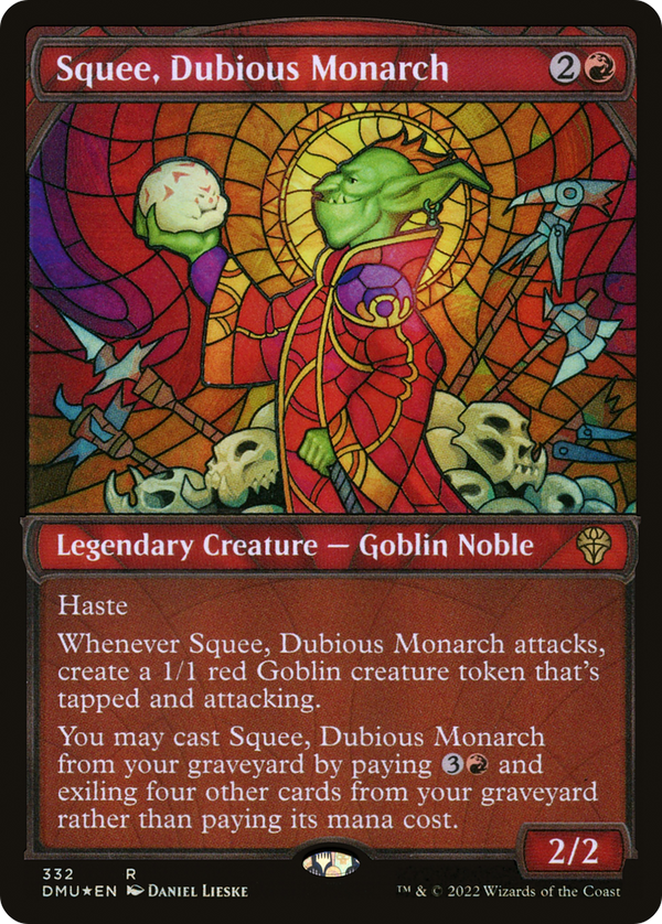 Squee, Dubious Monarch (Showcase Textured) [Dominaria United]