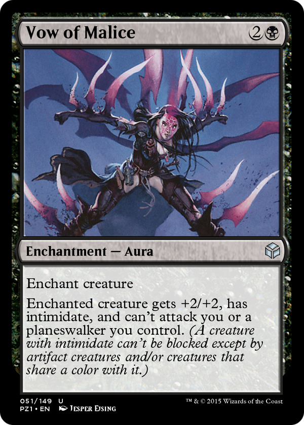 Vow of Malice (PZ1-051) - Legendary Cube Prize Pack Foil