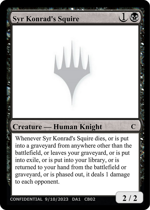 Syr Konrad's Squire (UNK-CB02B) - Unknown Event