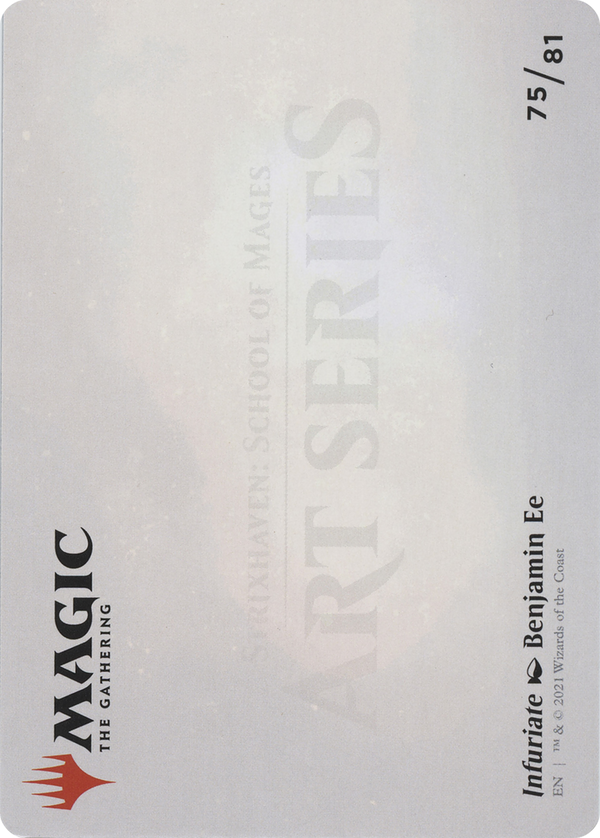 Infuriate // Infuriate (ASTX-075) - Strixhaven Art Series (Borderless) Foil